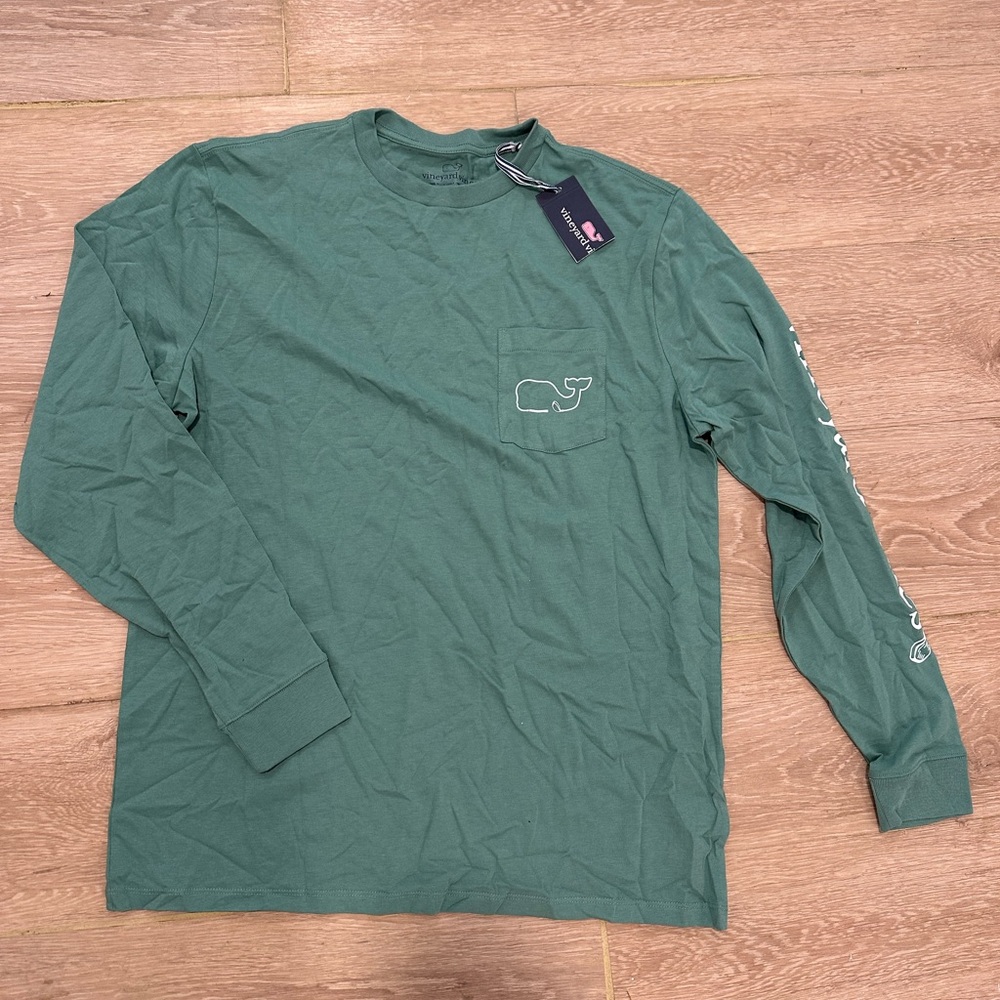 Vineyard Vines Golf Green Long Sleeve Shirt